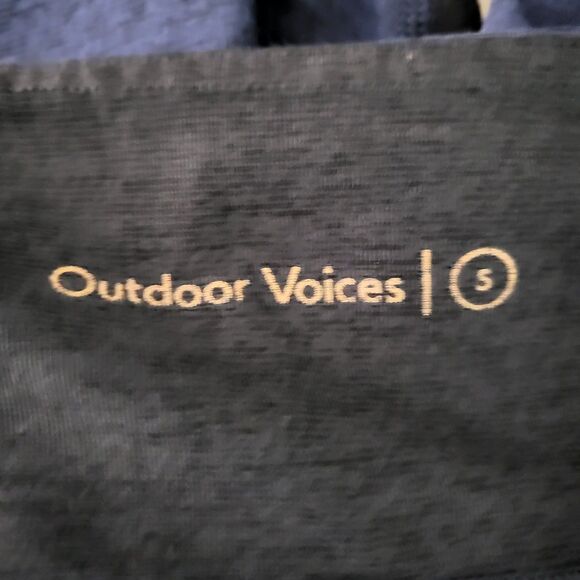 OUTDOOR VOICES Leggings Womens S TechSweat 24" Inseam Blue Charcoal Black - Picture 5 of 7